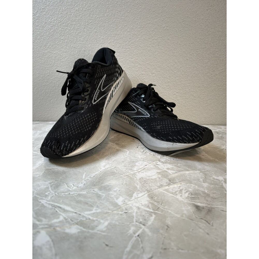 Brooks Black and White Athletic Shoes